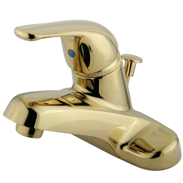 Kingston Brass 4" Centerset Bathroom Faucet, Polished Brass GKB542
